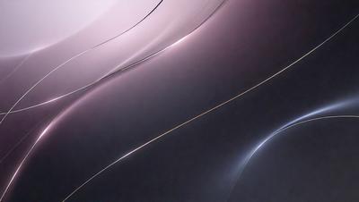 The primary subject of the image is a close-up of a curved, metallic surface. The setting is a dark room, and the visual style appears to be a combination of a photo and digital art. The colors and mood of the image are predominantly dark and moody, with a hint of a purple hue.