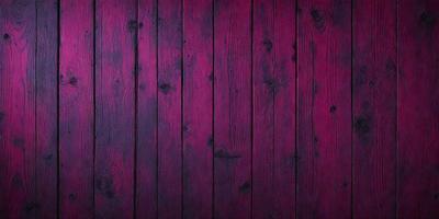 The primary subject of the image is a wooden wall with a purple stain. The setting is a room with a wooden floor. The visual style is a close-up of the wooden wall, showcasing the grain and texture of the wood. The dominant colors are purple and brown, creating a warm and inviting atmosphere.