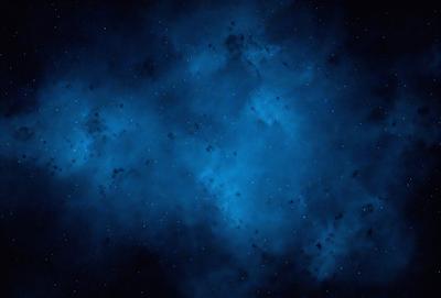 The primary subject of the image is a blue sky filled with stars. The setting is a night sky, and the visual style is a photo. The dominant colors are blue and white, creating a serene and peaceful atmosphere.