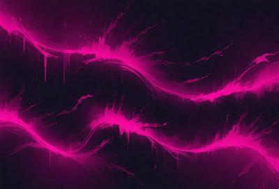 The primary subject of the image is a pink, swirling, and flowing design. The setting is a dark background, which contrasts with the vibrant pink color of the swirl. The visual style appears to be a combination of digital art and illustration, creating a unique and eye-catching pattern. The colors and mood of the image are predominantly pink, giving it a warm and inviting atmosphere.