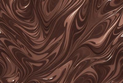 The primary subject of the image is a close-up of a brown and white marbled surface, which appears to be a patterned wallpaper or a textured wall. The setting is indoors, with the surface being the main focus of the image. The visual style is a close-up, which emphasizes the intricate details of the marbled pattern. The colors and mood of the image are predominantly brown and white, creating a warm and earthy atmosphere.