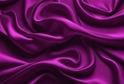 Purple fabric with a flowing pattern.