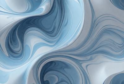 The primary subject of the image is a blue and white swirl pattern, which appears to be a digital art or illustration. The setting is a blue and white background, creating a visually striking contrast. The visual style is a combination of digital art and illustration, giving the image a unique and artistic appearance. The dominant colors are blue and white, creating a sense of calmness and tranquility.