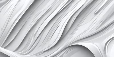 The primary subject of the image is a large, white sheet of paper with a wave-like pattern. The paper appears to be a textured, grayish-white color, giving it a unique and interesting appearance. The setting is a white background, which allows the paper to stand out as the main focus of the image. The visual style is a combination of a photo and a digital art, as the paper's texture and wave pattern are created through digital manipulation. The colors and mood of the image are predominantly white and gray, with a subtle hint of blue, giving it a clean, modern, and minimalist feel.
