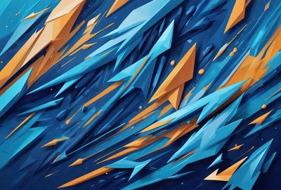 The primary subject of the image is a blue and yellow artistic design featuring a mix of blue and yellow colors. The setting is a blue and yellow background, which creates a vibrant and lively atmosphere. The visual style is a combination of digital art and illustration, showcasing a creative and unique design. The colors and mood of the image are energetic and lively, with the blue and yellow colors evoking a sense of excitement and joy.