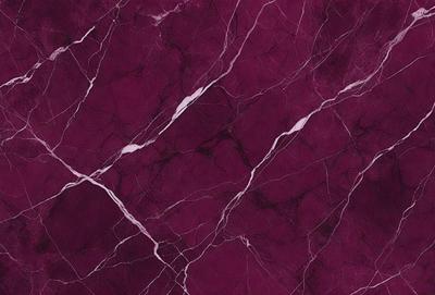The primary subject of the image is a marble wall with a purple hue. The setting is a room with a purple marble wall, which serves as the background. The visual style is a close-up of the marble wall, showcasing its texture and color. The colors and mood of the image are predominantly purple, creating a calm and elegant atmosphere.