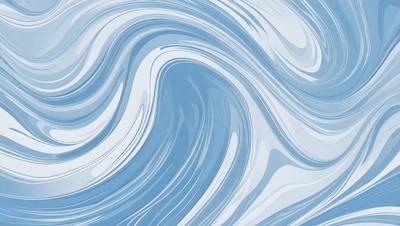 The primary subject of the image is a blue and white ocean wave. The setting is the ocean, with the wave being the main focus of the image. The visual style is a digital art or illustration, as the wave is depicted in a detailed and artistic manner. The dominant colors are blue and white, creating a serene and calming atmosphere.