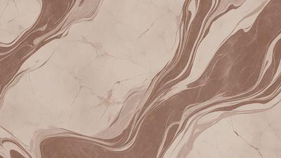 The primary subject of the image is a marble-like surface with a patterned design. The setting is a stone wall, and the visual style is a combination of photo and digital art. The colors and mood of the image are predominantly brown and earthy, giving it a natural and textured appearance.
