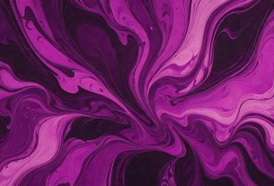 The primary subject of the image is a purple swirl pattern, which is the main object, scene, or focus of the image. The setting or background is a dark purple surface, which adds to the overall atmosphere of the image. The visual style of the image is a combination of photo and digital art, creating a unique and eye-catching pattern. The dominant colors in the image are purple and black, which contribute to the mood of the image, giving it a sense of depth and intrigue.