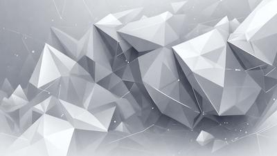 The primary subject of the image is a large, intricate, and detailed geometric pattern. The pattern is composed of multiple triangles, creating a visually striking and complex design. The setting is a white background, which provides a clean and minimalist appearance to the pattern. The visual style of the image is a combination of digital art and illustration, showcasing the artist's skill in creating a detailed and intricate design. The colors and mood of the image are predominantly white, giving it a clean, modern, and sophisticated feel.