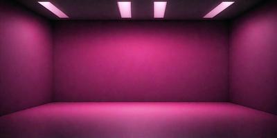 The primary subject of the image is a large, pink wall. The setting is a room with a purple floor, and the visual style appears to be a photo. The dominant colors in the image are pink and purple, creating a warm and inviting atmosphere.