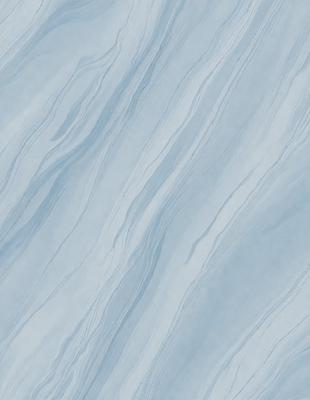 The primary subject of the image is a blue and white marbled surface, which appears to be a tile or a wall. The setting is a room with a blue and white color scheme. The visual style is a close-up of the marbled surface, showcasing its intricate patterns. The colors and mood of the image are predominantly blue and white, creating a calm and serene atmosphere.