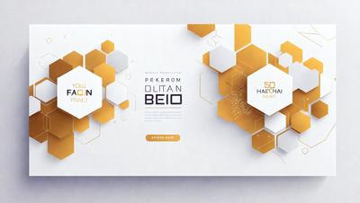 Primary subject: Advertisement
Setting/background: White background
Visual style: Digital art
Colors and mood: Gold and white