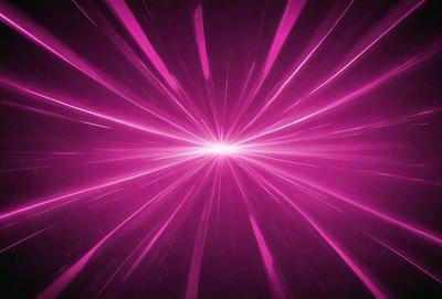 The primary subject of the image is a bright pink light, which appears to be a neon light or a light source. The light is shining in a dark room, creating a striking contrast. The setting is a dark room, and the visual style is a close-up of the light source. The colors and mood of the image are predominantly pink, creating a warm and inviting atmosphere.