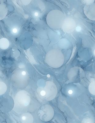 The primary subject of the image is a blue and white pattern, which appears to be a digital art or illustration. The setting is a blue background, and the visual style is a combination of digital art and illustration. The colors and mood of the image are predominantly blue and white, creating a calm and serene atmosphere.