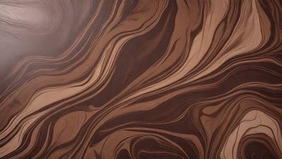 The primary subject of the image is a wooden surface with a unique and intricate pattern. The setting is a close-up view of the wooden surface, showcasing the details of the pattern. The visual style is a close-up of the wooden surface, which gives a sense of depth and texture. The colors and mood of the image are predominantly brown, creating a warm and natural atmosphere.