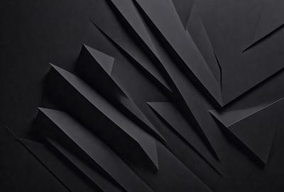 The primary subject of the image is a black and white pattern, which appears to be a piece of art or a design. The setting is a black background, which contrasts with the pattern. The visual style is a combination of digital art and illustration, creating a unique and intricate design. The colors and mood of the image are predominantly black and white, giving it a modern and minimalist appearance.