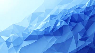 The primary subject of the image is a blue geometric pattern, which appears to be a digital art or illustration. The setting is a blue background, and the visual style is a combination of digital art and geometric patterns. The dominant colors in the image are blue and white, creating a calm and soothing atmosphere.