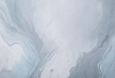 The primary subject of the image is a large, swirling, and flowing pattern of blue and white colors. The setting is a cloudy sky, which serves as the backdrop for the swirling pattern. The visual style of the image is a combination of digital art and illustration, creating a dynamic and captivating scene. The dominant colors in the image are blue and white, giving it a calming and serene atmosphere.