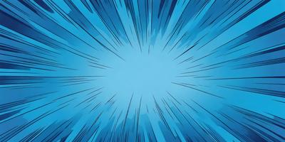 The primary subject of the image is a blue, swirling, and bright explosion. The setting is a blue background, which creates a contrasting and visually striking scene. The visual style is a digital art or illustration, as the explosion appears to be a part of a comic or graphic design. The colors and mood of the image are predominantly blue, creating a sense of energy and movement.
