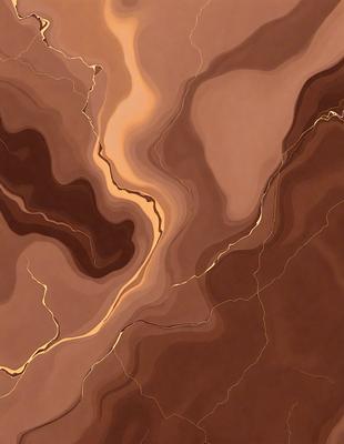 The primary subject of the image is a close-up of a rocky surface with a mix of brown and yellow colors. The setting is a natural environment, possibly a rock formation or a geological feature. The visual style appears to be a combination of photo and digital art, as the image has a detailed and intricate appearance. The dominant colors are brown and yellow, creating a warm and earthy atmosphere.