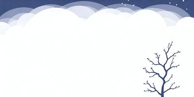 The primary subject of the image is a cloudy sky with a few white clouds. The setting is a blue background, which adds to the overall atmosphere. The visual style is a combination of a photo and digital art, creating a unique and artistic representation of the cloudy sky. The colors and mood of the image are predominantly white and blue, giving it a calm and serene appearance.