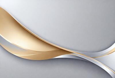 The primary subject of the image is a gold and white design, which appears to be a pattern or a decorative element. The setting is a gray background, which provides a clean and minimalist appearance. The visual style of the image is a combination of digital art and illustration, as it features a detailed and intricate design. The colors and mood of the image are predominantly gold and white, giving it a warm and elegant feel.