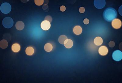 The primary subject of the image is a blue background with a pattern of white lights. The setting appears to be a nighttime scene, possibly a cityscape or a dark room with a light source. The visual style of the image is a combination of a photo and digital art, creating a unique and captivating atmosphere. The dominant colors are blue and white, with the white lights creating a sense of depth and contrast against the dark blue background.