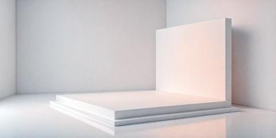 The primary subject of the image is a white wall. The setting is a room with a white wall, and the visual style is a photo. The colors and mood of the image are predominantly white, creating a clean and minimalist atmosphere.