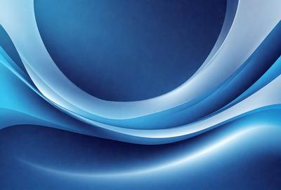 The primary subject of the image is a blue and white swirl pattern. The setting is a blue background, and the visual style appears to be a digital art or illustration. The dominant colors are blue and white, creating a calm and soothing atmosphere.