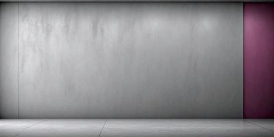 The primary subject of the image is a large, white wall. The setting is a room with a gray wall, and the visual style is a photo. The colors and mood of the image are predominantly gray, creating a calm and minimalistic atmosphere.