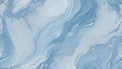 The primary subject of the image is a blue and white marble tile. The setting is a bathroom, as indicated by the presence of the marble tile. The visual style is a close-up of the tile, showcasing its intricate design. The dominant colors are blue and white, creating a calm and soothing atmosphere.