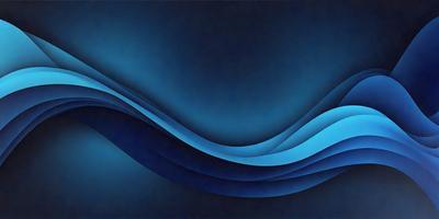 The primary subject of the image is a blue wave, which is the main object, scene, or focus of the image. The setting or background is a dark blue surface, which creates a moody atmosphere. The visual style of the image is digital art, as it is a digital representation of a wave. The dominant colors in the image are blue, which creates a sense of calmness and tranquility.