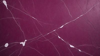 The primary subject of the image is a purple marble wall with a pattern of white lines. The setting is a room with a purple background, and the visual style is a close-up of the marble wall. The colors and mood of the image are predominantly purple, creating a calm and elegant atmosphere.