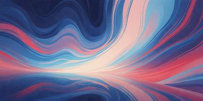 The primary subject of the image is a blue and pink swirl, which appears to be a digital art or illustration. The setting is a blue and pink ocean, with a blue sky in the background. The visual style is a combination of digital art and illustration, creating a vibrant and colorful scene. The dominant colors are blue and pink, giving the image a lively and energetic atmosphere.