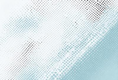 The primary subject of the image is a white and blue patterned background. The setting is a white and blue polka dot pattern, which creates a visually appealing and interesting backdrop. The visual style of the image is a combination of digital art and illustration, as it features a unique and creative design. The colors and mood of the image are predominantly white and blue, giving it a clean, fresh, and soothing atmosphere.