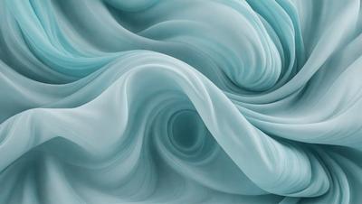 The primary subject of the image is a blue and white ocean wave. The setting is a blue ocean, and the visual style is a digital art or illustration. The dominant colors are blue and white, creating a serene and calming atmosphere.