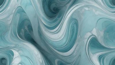 The primary subject of the image is a blue and white swirl pattern, which appears to be a digital art or illustration. The setting is a blue background, and the visual style is a combination of digital art and illustration. The dominant colors are blue and white, creating a calming and soothing atmosphere.