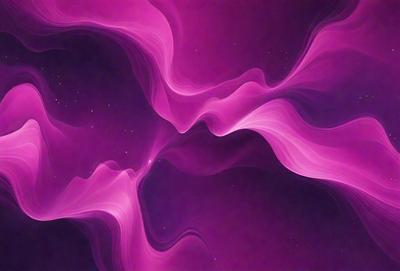 The primary subject of the image is a purple, swirling, and flowing pattern. The setting is a dark, pink background, which contrasts with the purple pattern. The visual style appears to be a digital art or illustration, as the pattern is intricate and detailed. The colors and mood of the image are predominantly purple, creating a sense of depth and complexity.