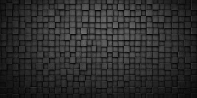 The primary subject of the image is a black and white patterned wall. The setting is a black background, and the visual style is a patterned wall. The dominant colors are black and white, creating a bold and striking atmosphere.