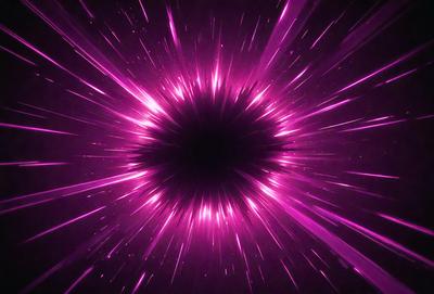 The primary subject of the image is a bright pink heart-shaped explosion, which appears to be a digital art or illustration. The setting is a dark background, and the visual style is a combination of bright colors and a dynamic, energetic atmosphere. The colors and mood of the image are predominantly pink, creating a sense of warmth and excitement.
