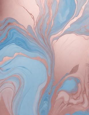 The primary subject of the image is a blue and white swirl pattern, which is the main object, scene, or focus of the image. The setting or background features a pink surface, which adds a contrasting color to the scene. The visual style of the image is a combination of photo and digital art, creating a unique and artistic representation of the swirl pattern. The dominant colors in the image are blue and white, with the pink surface adding a touch of warmth and contrast to the overall atmosphere.