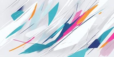 The primary subject of the image is a colorful, abstract design featuring a mix of blue, white, and pink colors. The setting is a white background, which provides a clean and minimalist appearance. The visual style is a combination of digital art and illustration, creating a unique and eye-catching pattern. The overall atmosphere is vibrant and energetic, with the colors and design elements working together to create a lively and engaging scene.
