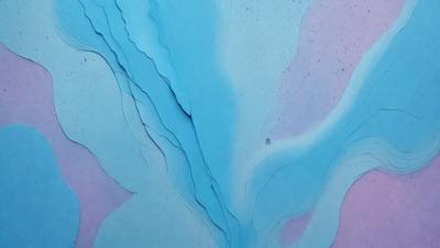 The primary subject of the image is a blue and white paper cutout of a river. The setting is a blue and white background, which complements the paper cutout. The visual style is a combination of digital art and illustration, as the paper cutout is digitally created and displayed. The colors and mood of the image are predominantly blue and white, creating a calm and serene atmosphere.