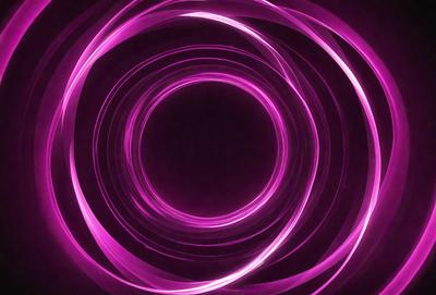 The primary subject of the image is a purple circle, which appears to be a part of a larger purple pattern. The setting is a dark background, which contrasts with the bright purple circle. The visual style of the image is a combination of a photo and digital art, creating a unique and eye-catching design. The colors and mood of the image are predominantly purple, giving it a vibrant and energetic atmosphere.