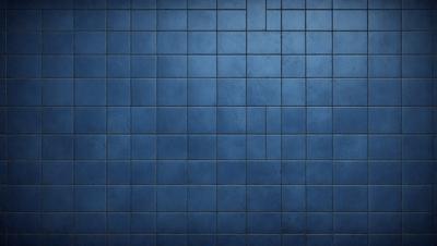 The primary subject of the image is a blue tile wall. The setting is a room with a blue tile floor. The visual style is a photo of a blue tile wall. The dominant colors are blue and the overall atmosphere is calm and serene.