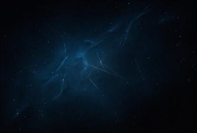 The primary subject of the image is a night sky filled with stars. The setting is a dark, star-filled sky, and the visual style is a photo. The colors and mood of the image are predominantly dark and serene, with the stars providing a sense of depth and beauty.