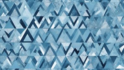 The primary subject of the image is a blue and white pattern, which appears to be a digital art or illustration. The setting is a blue and white marble-like surface, which adds to the overall visual style. The colors and mood of the image are predominantly blue and white, creating a calm and serene atmosphere.