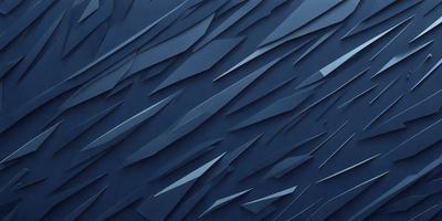 The primary subject of the image is a blue wall with a pattern of triangles. The setting is a room with a blue background. The visual style is a digital art or illustration, creating a unique and interesting design. The dominant colors are blue and white, giving the wall a modern and sophisticated appearance.