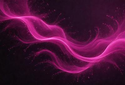 The primary subject of the image is a pink, flowing, and swirling pattern. The setting is a dark background, which contrasts with the vibrant pink color of the pattern. The visual style appears to be a digital art or illustration, as the pattern is intricate and detailed. The colors and mood of the image are predominantly pink, creating a sense of warmth and energy.